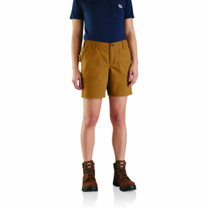 Carhartt Carhartt Rugged Flex Relaxed Fit Canvas Work Short in Carhartt Brown | Size 6 - $33.74 at Murdoch's Ranch & Home Supply
