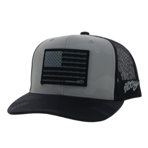 Hooey Hooey Liberty Roper Trucker Cap in Grey/Black - $31.99 at Murdoch's Ranch & Home Supply
