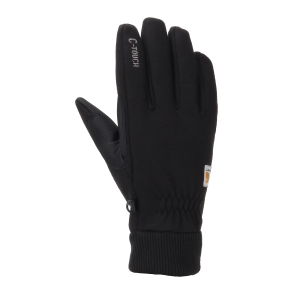 Carhartt Carhartt Wind Fighter Thermal Lined Fleece Touch Sensitive Knit Cuff Glove in Black | Size Small - $27.99 at Murdoch's Ranch & Home Supply