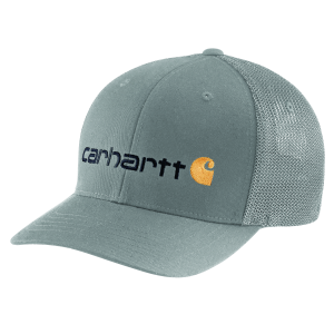 Carhartt Carhartt Fitted Canvas Mesh Back Graphic Cap in Asphalt/Grey | Size Medium/Large - $19.79 at Murdoch's Ranch & Home Supply