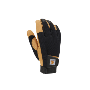 Carhartt Carhartt Synthetic Leather High Dexterity Touch Secure Cuff Glove in Black/Barley | Size Medium - $19.99 at Murdoch's Ranch & Home Supply
