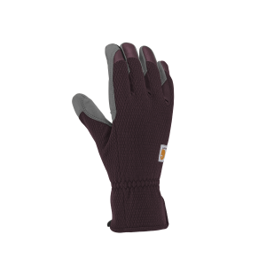 Carhartt Carhartt High Dexterity Padded Palm Touch Sensitive Long Cuff Glove in Blackberry/Grey | Size Small - $17.99 at Murdoch's Ranch & Home Supply