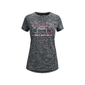 Under Armour Under Armour UA Tech Big Logo Twist Short Sleeve T-Shirt in Black/Steel/Cerise | Size Small - $15.00 at Murdoch's Ranch & Home Supply