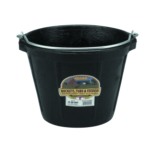 Little Giant Little Giant 10 Quart All-Purpose Rubber Pail in Black | Size 10 qt - $17.99 at Murdoch's Ranch & Home Supply