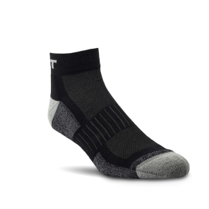 Ariat AriatTek High Performance 1/4 Crew 3-Pair Socks in Black | Size Medium - $17.99 at Murdoch's Ranch & Home Supply