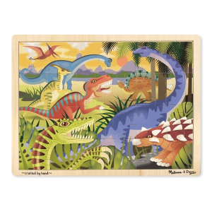 Melissa & Doug Dinosaur Wooden Jigsaw Puzzle 24 Pieces