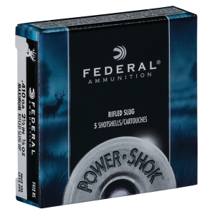 Federal Premium Ammunition Power-Shok .410 Gauge 2-1/2" Shotshell 1/4 oz Rifled Slug