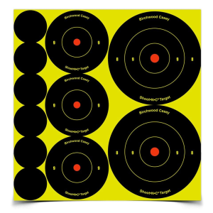 Birchwood Casey Shoot NC Ass't 1", 2" & 3" Bull's-eye Target