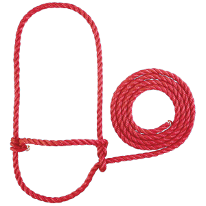 Weaver Weaver Leather Calf Poly Rope Halter in Red - $7.99 at Murdoch's Ranch & Home Supply