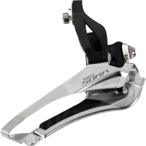 Shimano Shimano Sora FD-R3000 9-Speed Double Braze-On Front Derailleur, only compatible with Sora R3000 2x left shifter