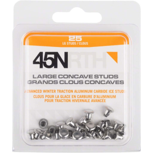 45Nrth 45NRTH 45NRTH Large Concave Carbide Aluminum Studs - 25 Pack - $9.80 at Philbricks Ski Board & Bike
