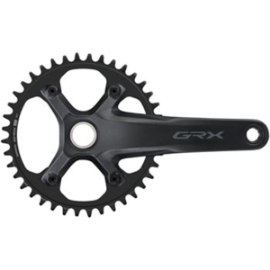 Shimano Shimano GRX FC-RX610-1 Crankset - 170mm, 12-Speed, 40t, 110 BCD, Hollowtech II Spindle Interface, Black