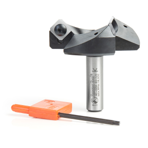 Amana Tool RC-2255 CNC Spoilboard Insert Carbide 3 Wing, Surfacing, Planing, Flycutting & Slab Leveler 2-1/2 Diameter x 1/2 SHK Router Bit