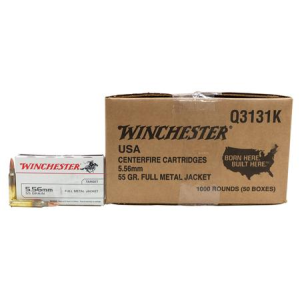 Winchester Winchester 5.56mm 55 grain Full Metal Jacket 1000 Round Case