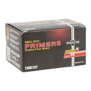 Fiocchi Fiocchi Small Rifle Primers 1500/BOX - $90.96 at Sportsmans Outdoor Superstore