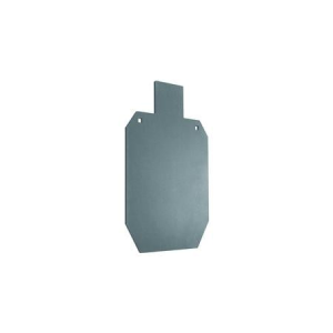 Champion Center Mass Pistol/Rifle Gray AR500 Steel 66 Percent IPSC Silhouette 0.38 Inch Thick Hanging