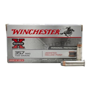Winchester Winchester 357 Mag 158 gr JHP SUPER-X Police Trade Ammo 50/Box