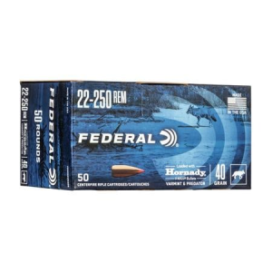 Federal Federal 22-250 Rem 40 Gr Hornady V-Max Bulk Pack 50/Box