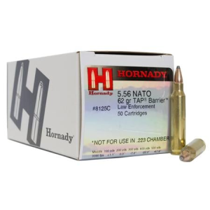 Hornady Hornady 5.56 NATO 62 gr Soft Point TAP Barrier 50/Box (LE) (Law Enforcement/Military Only)