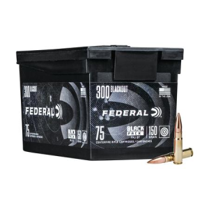 Federal Federal 300 Blackout 150 gr FMJ Black Pack 75/Box