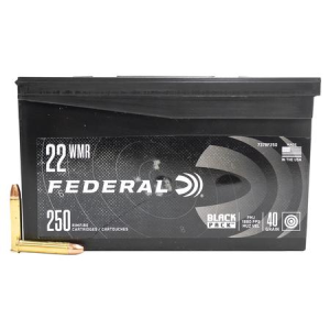 Federal 22 WMR 40 gr FMJ Black Pack 250/Box