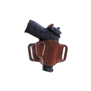 Bianchi 105 Minimalist Belt Slide Holster Size 01 OWB Open Top Style Leather Tan Finish (Law Enforcement/Military Only)