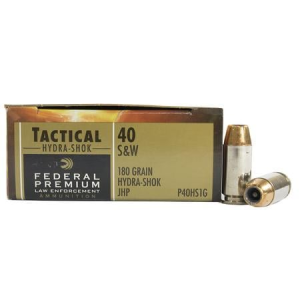 Federal Federal 40SW 180 gr Hydra-Shok JHP Tactical Trade Ammo 50/Box