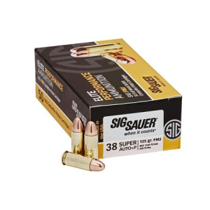 Sig Sauer SIG Sauer 38 Super + P 125 gr Elite Ball FMJ 50/Box