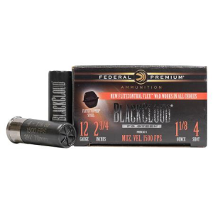 Federal Federal 12 Gauge 2-3/4 Inch 1-1/8 oz 4 Shot Black Cloud FS Steel 25/Box