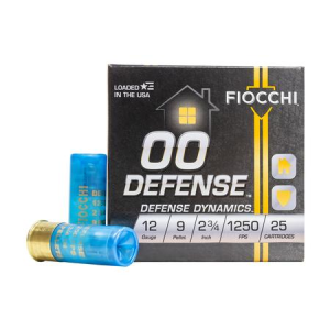 Fiocchi Fiocchi 12 Gauge 2-3/4 in 00 Buckshot 9 Pellet 25/Box