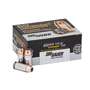 Sig Sauer SIG Sauer 40SW 165 gr JHP Elite V-Crown 20/Box