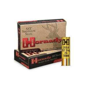 Hornady 20 Gauge 2 3/4 Inch 250 gr SST Shotgun Slugs 5/Box