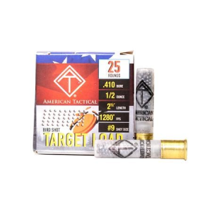 American Tactical American Tactical .410 Bore 2.5 inch 1/2 oz. #9 Shot Target Load 25/Box