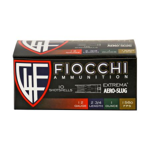 Fiocchi Fiocchi 12 Gauge 2-3/4in 1oz Exacta Aero Slug Police Trade-In Ammo 10/Box
