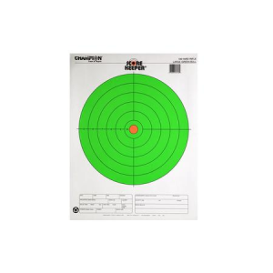 Champion 100 Yard Rifle Large Green Bull Score Keeper (100 Pack)