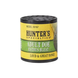 Hunters Specialties Adult Doe Estrus Can Call Doe Sounds Attracts Deer Black