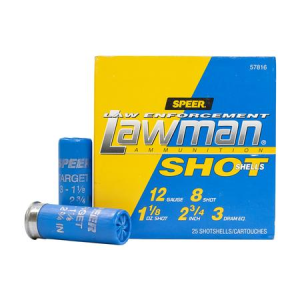 Speer Speer 12 Gauge 2-3/4 inch 8-Shot Lawman Police Trade-In Ammo 25/Box