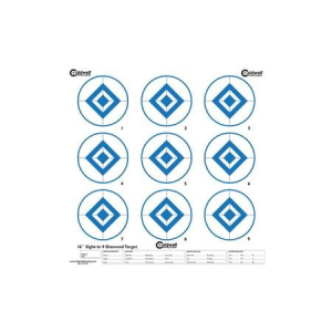 Caldwell 9 Diamond High Contrast Blue Sight In Target 10-Pack