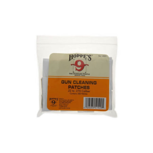 Hoppes .22-.270 Caliber Cleaning Patches, 500 Pack