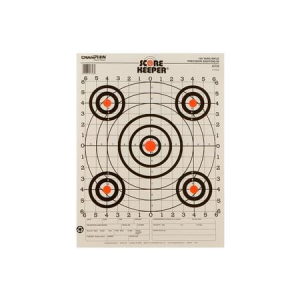 Champion Score Keeper Bullseye Paper Hanging 100 yds Pistol/Rifle 14x18 Inch Multi-Color 12 PK