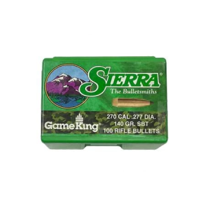 Sierra Bullets Game King, 270 Cal, .277, 140 Grain, 100/Box
