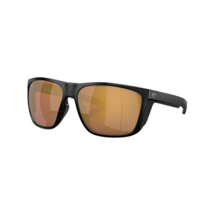 Costa Del Mar Costa Del Mar Ferg XL Sunglasses - Matte Black with Gold Mirror Lenses - $321.00 at Sportsmans Outdoor Superstore