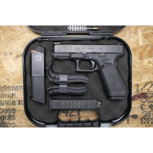 Glock Glock 45 9mm Police Trade-In Pistol with AmeriGlo Sights, Three Magazines, and Case