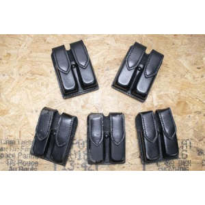 Safariland 77 Series Glock 20/21 Police Trade-In Leather Double Magazine Pouches