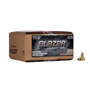 Cci CCI 9mm 115 gr Blazer Brass 500 Round Case