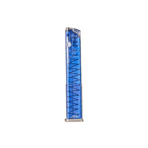 Elite Tactical Systems Elite Tactical Systems Glock 19 9 mm 31-Round Magazine - Clear/Blue