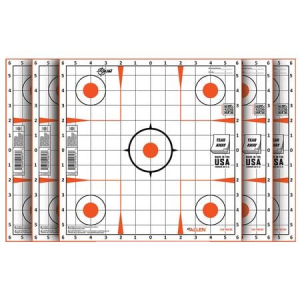 Allen EZ-Aim Sight-In Grid Paper Targets 12x12 Orange/White Self-Adhesive (100 Pack)