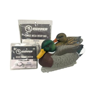 Cupped Complete Mallard Combo Kit with 12 Decoys, 12 Rigs and Decoy Bag