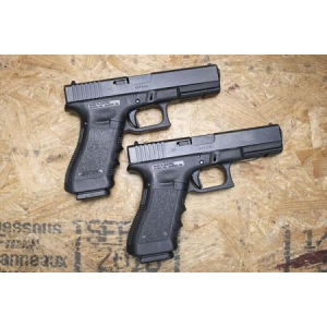 Glock Glock 17 GEN3 9mm Police Trade-In Pistols with Finger Grooved Grip and Accessory Rail