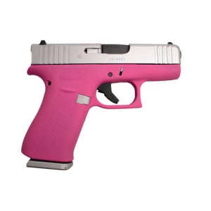 Glock Glock 43X 9mm Pistol with Pink Frame and Silver Slide